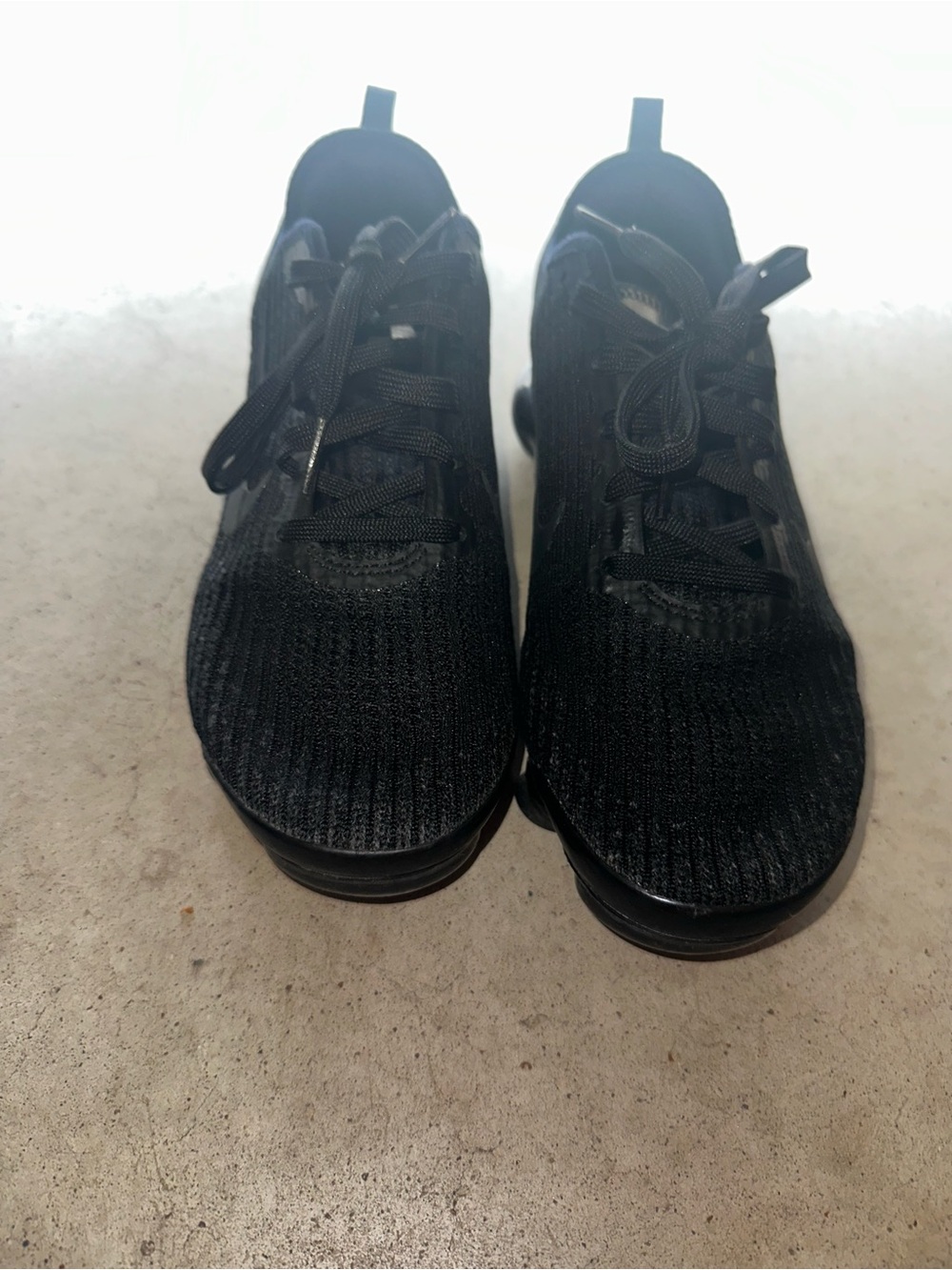 Nike Air VaporMax 2020 Flyknit Triple Black GS Youth 7Y Women’s 8.5 - Picture 8 of 10